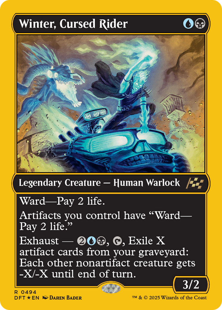Winter, Cursed Rider (First-Place Foil) [Aetherdrift] - The Mythic Store | 24h Order Processing