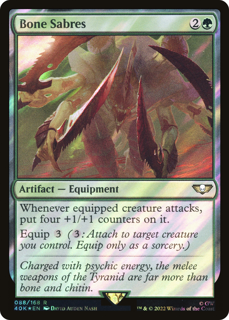 Bone Sabres (Surge Foil) [Warhammer 40,000] - The Mythic Store | 24h Order Processing