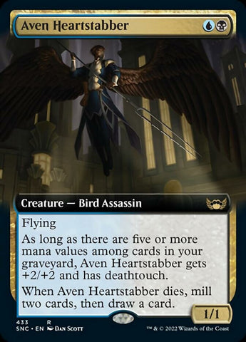Aven Heartstabber (Extended Art) [Streets of New Capenna] - The Mythic Store | 24h Order Processing