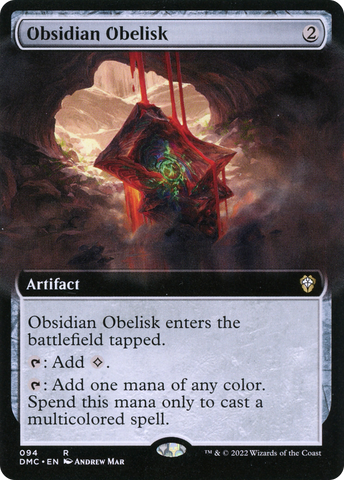 Obsidian Obelisk (Extended Art) [Dominaria United Commander] - The Mythic Store | 24h Order Processing