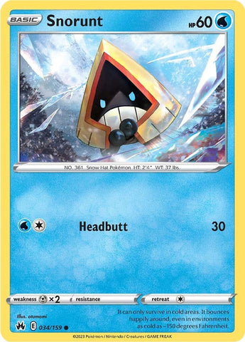 Snorunt (034/159) [Sword & Shield: Crown Zenith] - The Mythic Store | 24h Order Processing