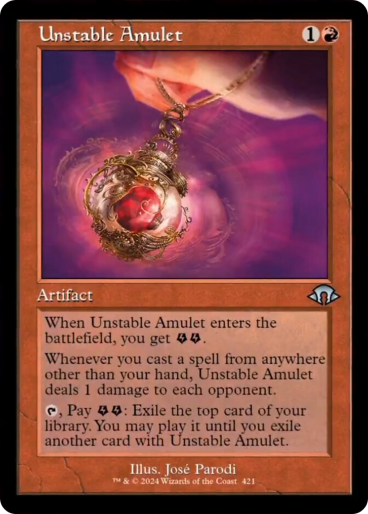 Unstable Amulet (Retro) [Modern Horizons 3] - The Mythic Store | 24h Order Processing