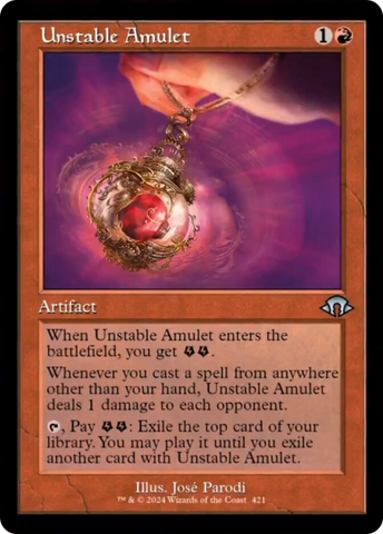 Unstable Amulet (Retro) [Modern Horizons 3] - The Mythic Store | 24h Order Processing
