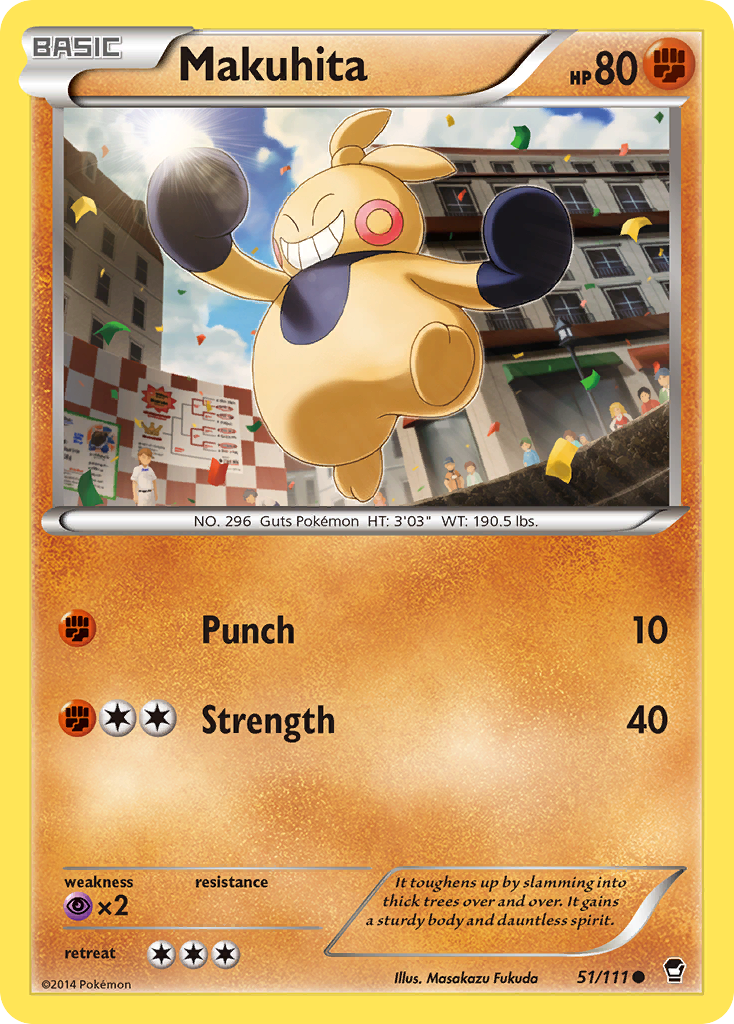 Makuhita (51/111) [XY: Furious Fists] - The Mythic Store | 24h Order Processing