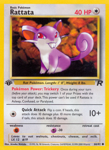 Rattata (66/82) [Team Rocket 1st Edition] - The Mythic Store | 24h Order Processing