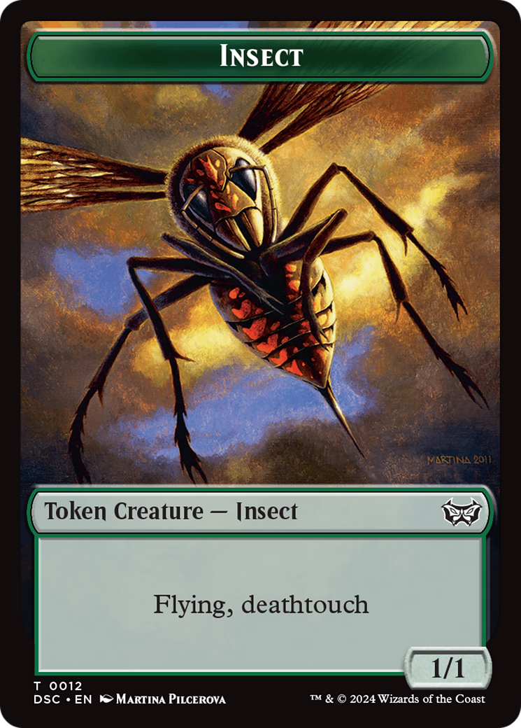 Insect (0012) // Spider Double-Sided Token [Duskmourn: House of Horror Commander Tokens] - The Mythic Store | 24h Order Processing