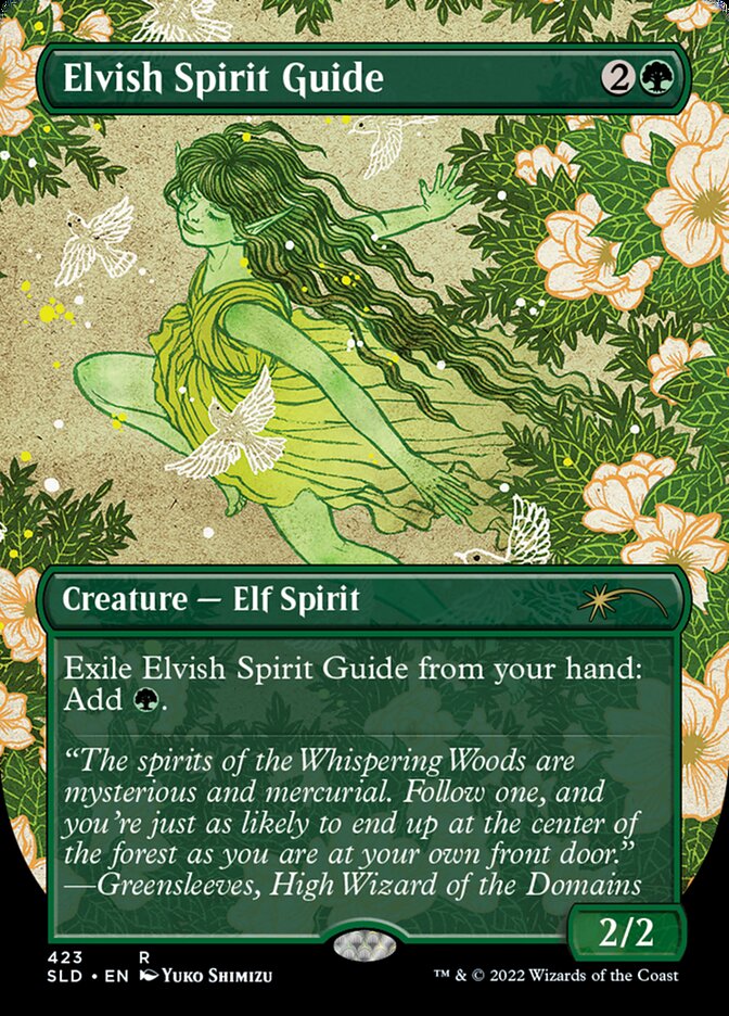 Elvish Spirit Guide (Borderless) [Secret Lair Drop Series] - The Mythic Store | 24h Order Processing