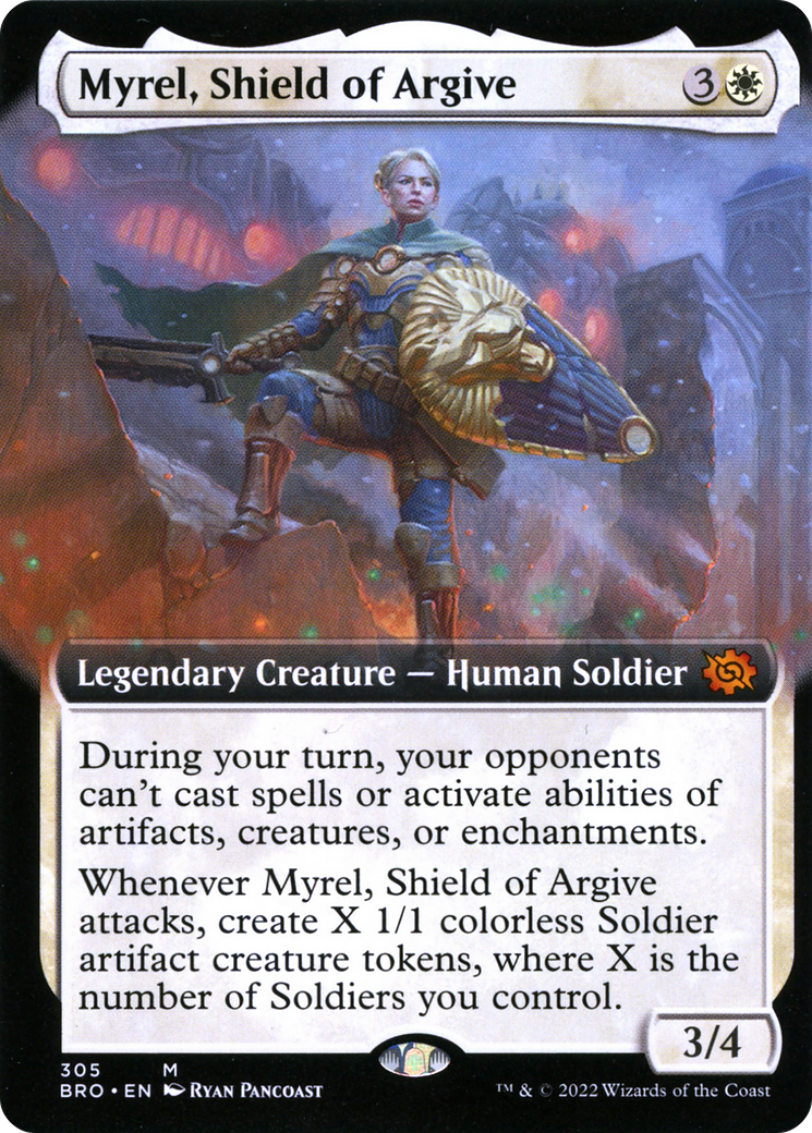 Myrel, Shield of Argive (Extended Art) [The Brothers' War] - The Mythic Store | 24h Order Processing