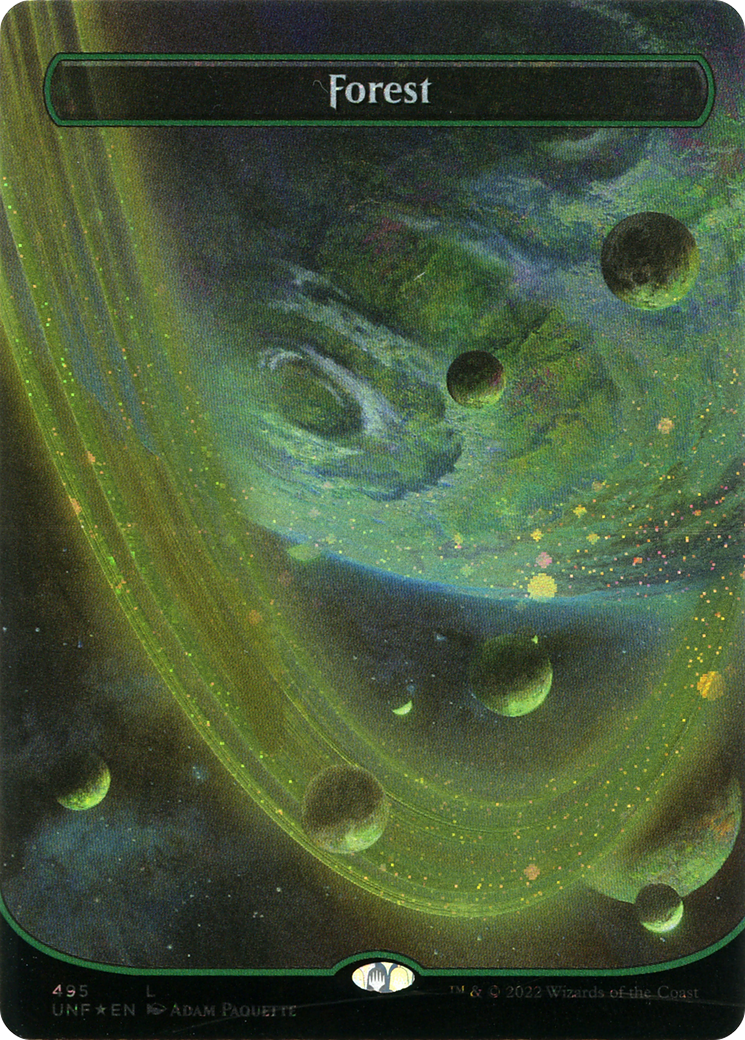 Forest (495) (Orbital Space-ic Land) (Galaxy Foil) [Unfinity] - The Mythic Store | 24h Order Processing