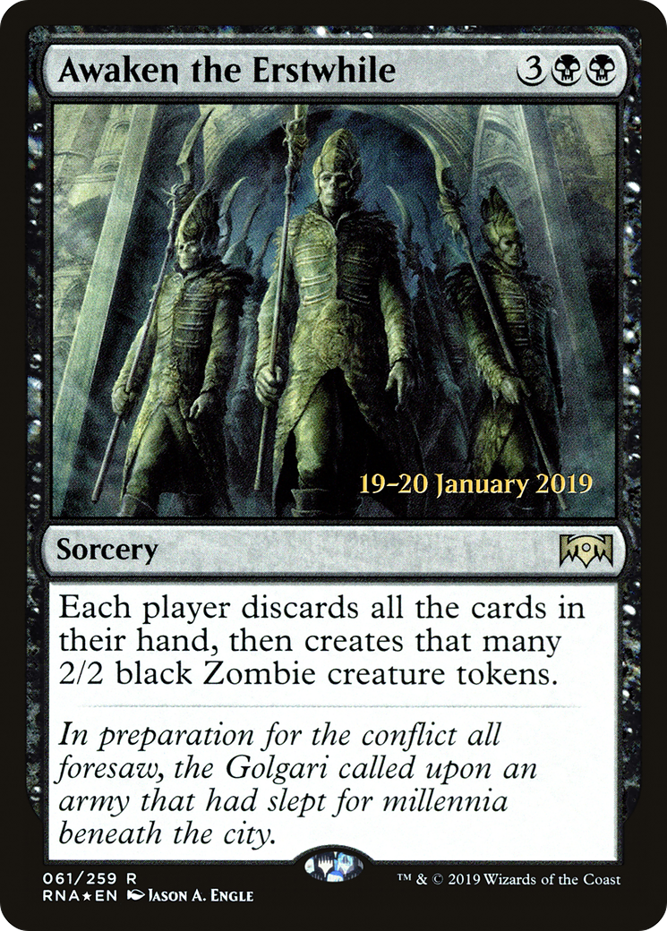 Awaken the Erstwhile [Ravnica Allegiance Prerelease Promos] - The Mythic Store | 24h Order Processing