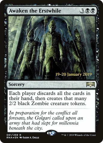 Awaken the Erstwhile [Ravnica Allegiance Prerelease Promos] - The Mythic Store | 24h Order Processing