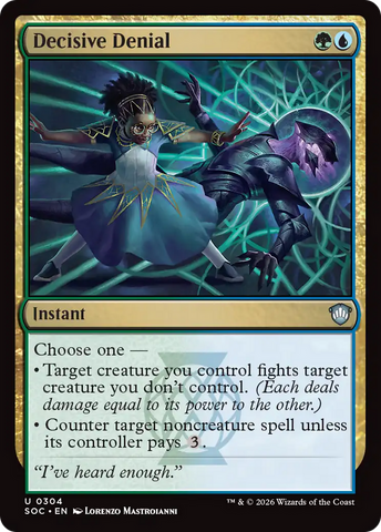 Decisive Denial [Secrets of Strixhaven Commander] - The Mythic Store | 24h Order Processing