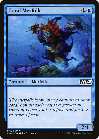Coral Merfolk [Core Set 2020] - The Mythic Store | 24h Order Processing