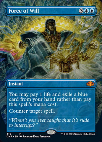 Force of Will (Borderless Alternate Art) [Dominaria Remastered] - The Mythic Store | 24h Order Processing