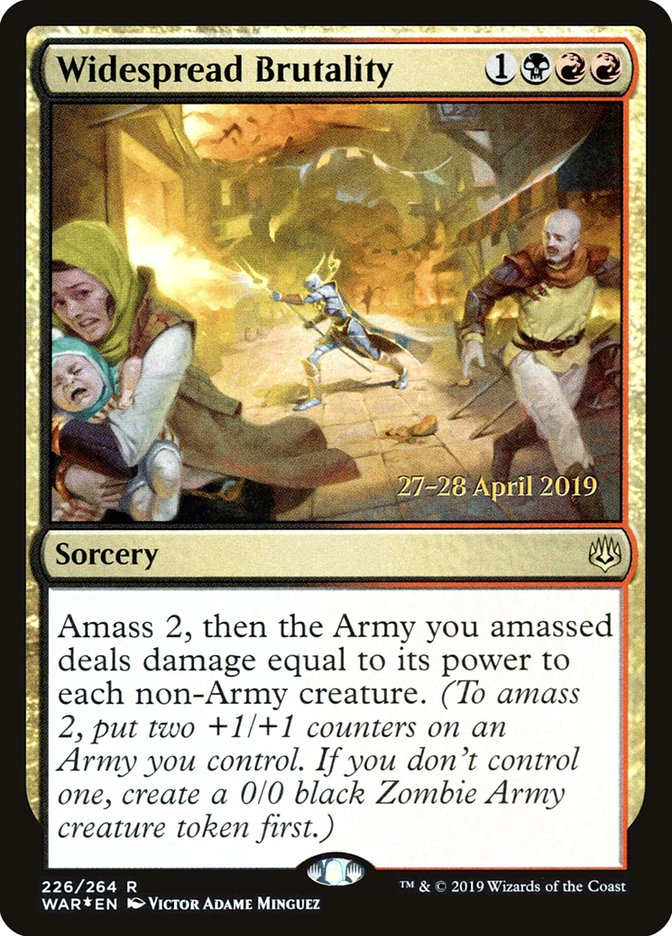 Widespread Brutality [War of the Spark Prerelease Promos] - The Mythic Store | 24h Order Processing