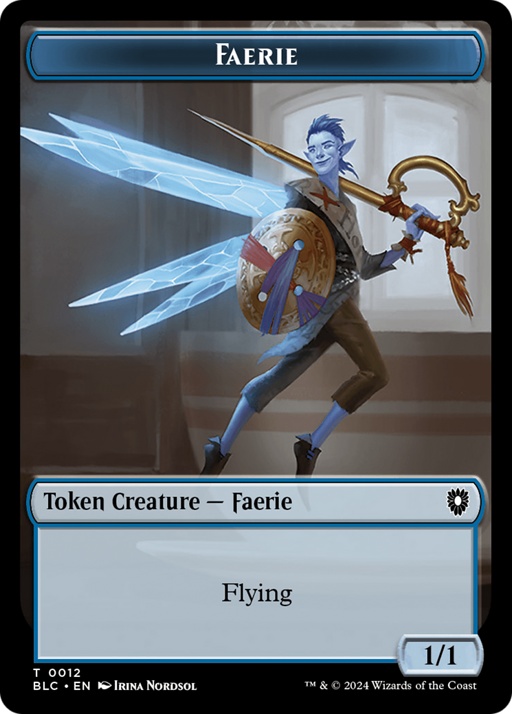 Spirit // Faerie Double-Sided Token [Bloomburrow Commander Tokens] - The Mythic Store | 24h Order Processing