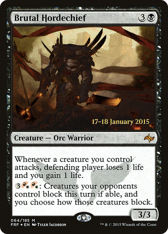 Brutal Hordechief [Fate Reforged Prerelease Promos] - The Mythic Store | 24h Order Processing