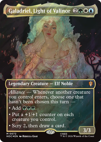 Galadriel, Light of Valinor (Borderless) (Surge Foil) [The Hobbit: Eternal-Legal] - The Mythic Store | 24h Order Processing