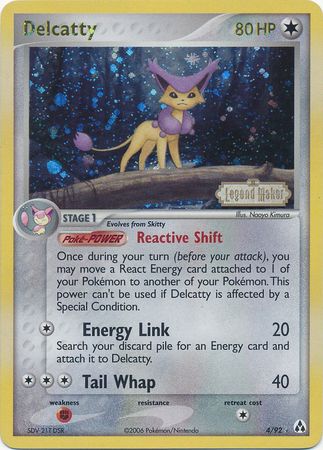 Delcatty (4/92) (Stamped) [EX: Legend Maker] - The Mythic Store | 24h Order Processing