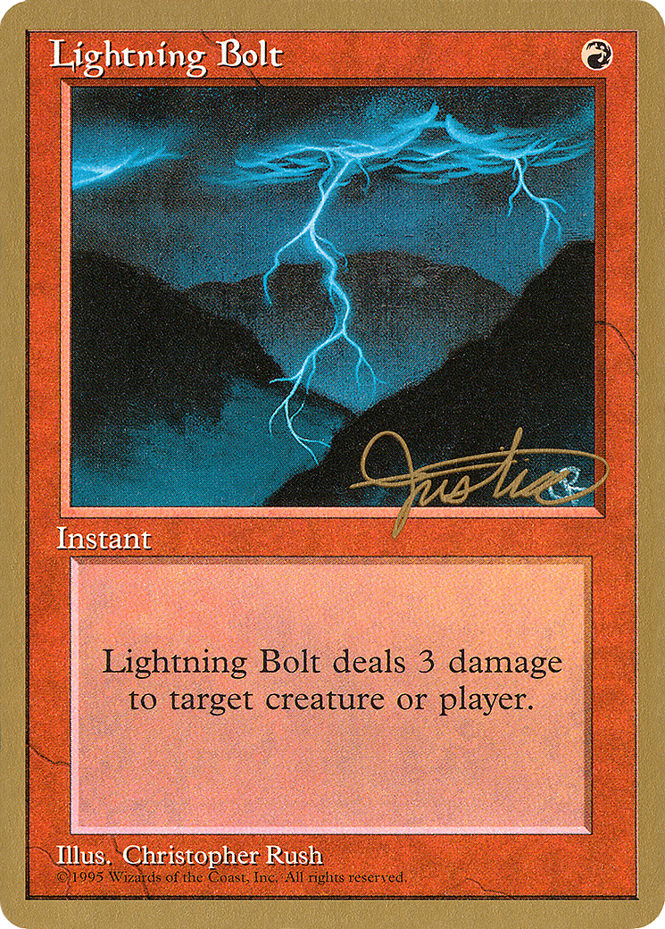 Lightning Bolt (Mark Justice) [Pro Tour Collector Set] - The Mythic Store | 24h Order Processing