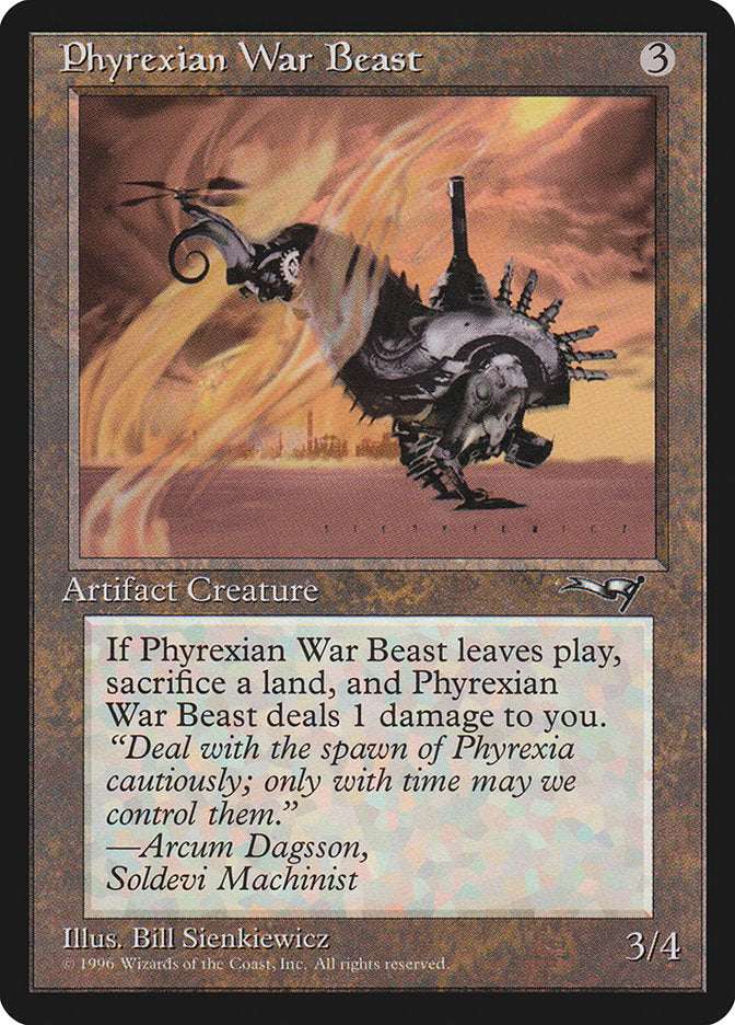Phyrexian War Beast (Signature on Right) [Alliances] - The Mythic Store | 24h Order Processing