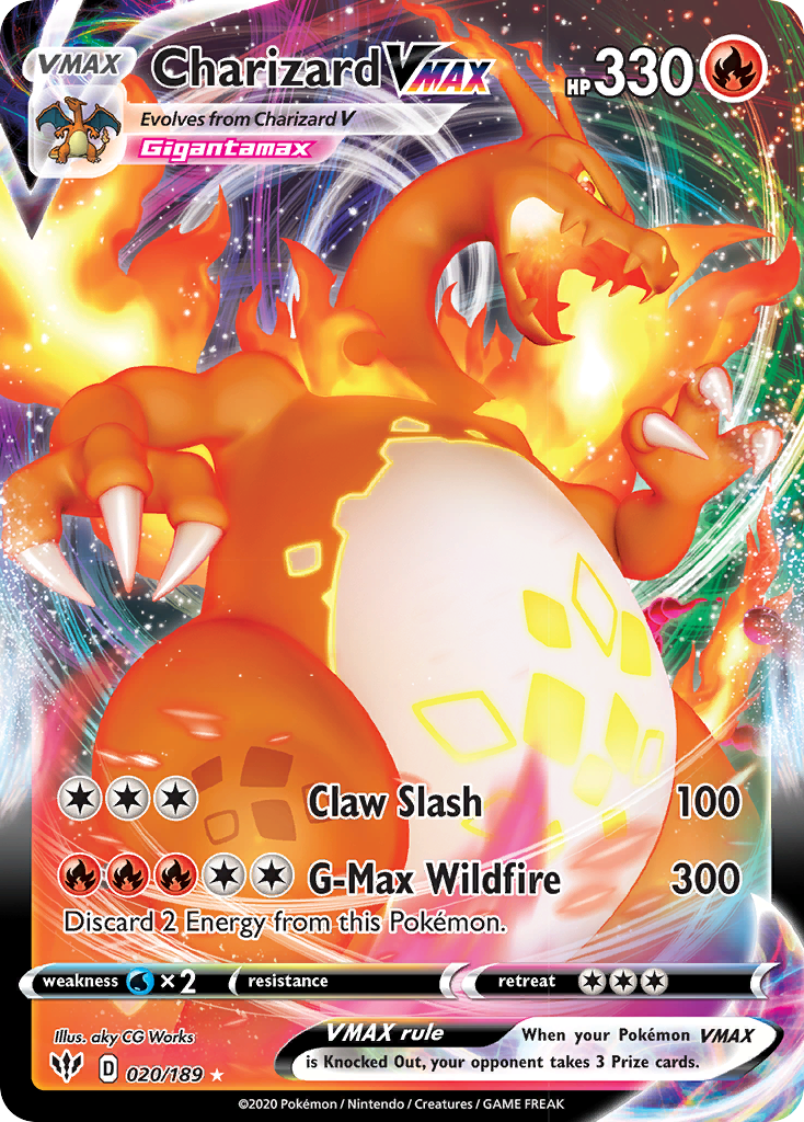 Charizard VMAX (020/189) [Sword & Shield: Darkness Ablaze] - The Mythic Store | 24h Order Processing