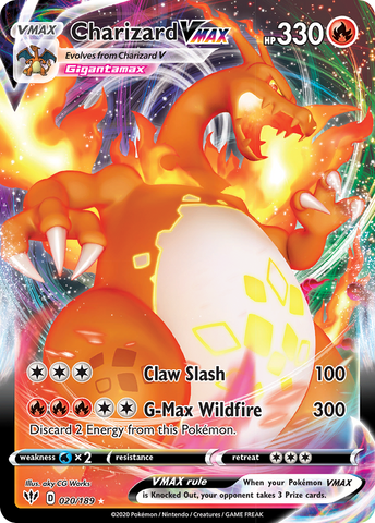 Charizard VMAX (020/189) [Sword & Shield: Darkness Ablaze] - The Mythic Store | 24h Order Processing