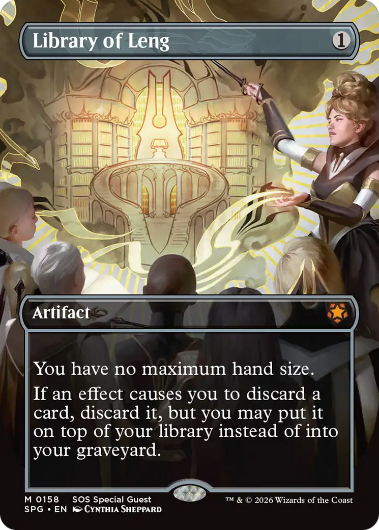 Library of Leng (Borderless) [Secrets of Strixhaven Special Guests] - The Mythic Store | 24h Order Processing