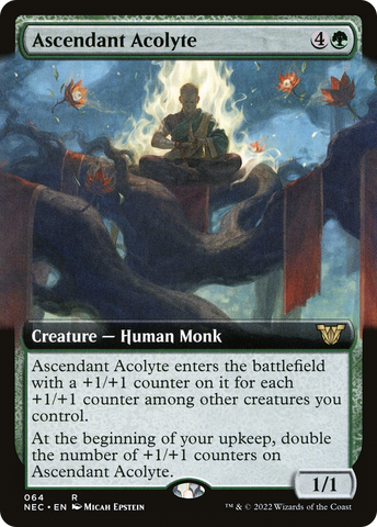 Ascendant Acolyte (Extended Art) [Kamigawa: Neon Dynasty Commander] - The Mythic Store | 24h Order Processing