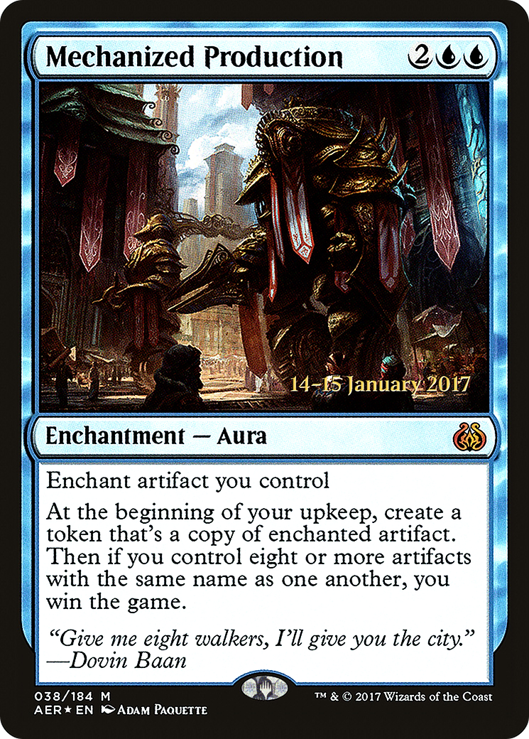 Mechanized Production [Aether Revolt Prerelease Promos] - The Mythic Store | 24h Order Processing