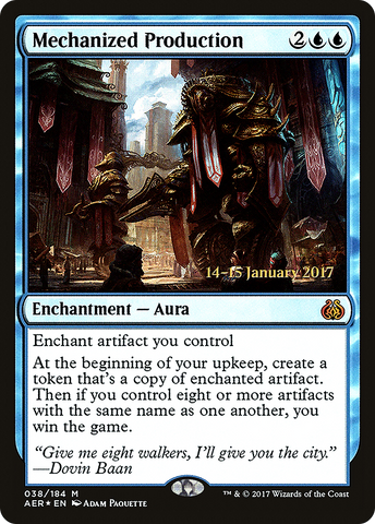 Mechanized Production [Aether Revolt Prerelease Promos] - The Mythic Store | 24h Order Processing