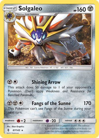 Solgaleo (87/145) [Sun & Moon: Guardians Rising] - The Mythic Store | 24h Order Processing