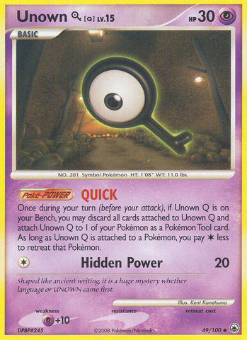 Unown Q (49/100) [Diamond & Pearl: Majestic Dawn] - The Mythic Store | 24h Order Processing