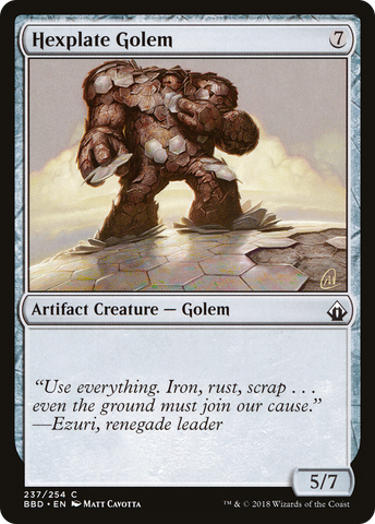 Hexplate Golem [Battlebond] - The Mythic Store | 24h Order Processing