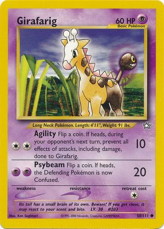 Girafarig (58/111) [Neo Genesis Unlimited] - The Mythic Store | 24h Order Processing
