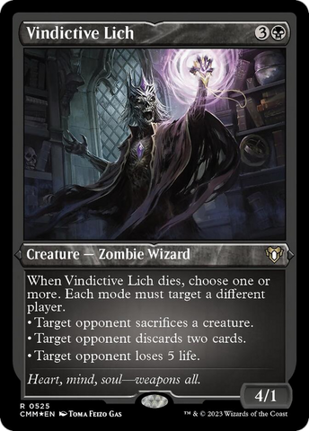 Vindictive Lich (Foil Etched) [Commander Masters] - The Mythic Store | 24h Order Processing