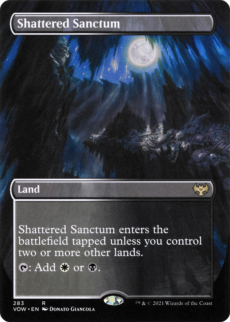Shattered Sanctum (Borderless Alternate Art) [Innistrad: Crimson Vow] - The Mythic Store | 24h Order Processing
