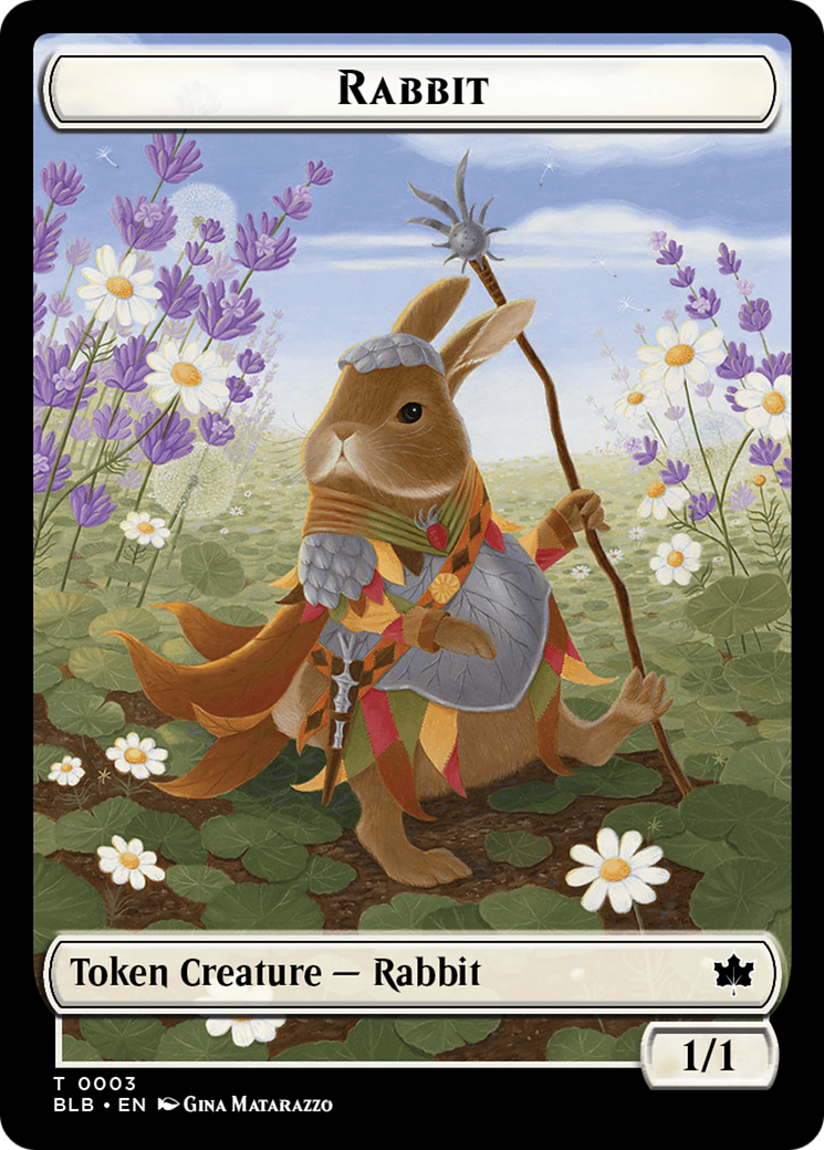 Rabbit // Splash Lasher Double-Sided Token [Bloomburrow Tokens] - The Mythic Store | 24h Order Processing