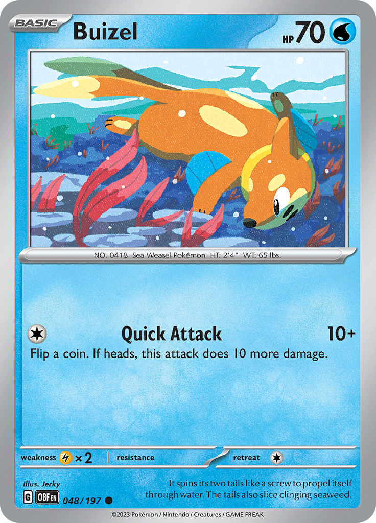 Buizel (048/197) [Scarlet & Violet: Obsidian Flames] - The Mythic Store | 24h Order Processing