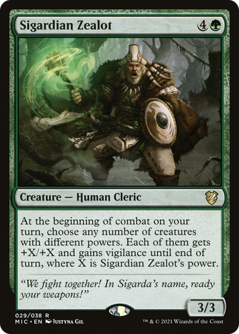 Sigardian Zealot [Innistrad: Midnight Hunt Commander] - The Mythic Store | 24h Order Processing