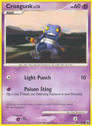 Croagunk (60/100) [Diamond & Pearl: Majestic Dawn] - The Mythic Store | 24h Order Processing