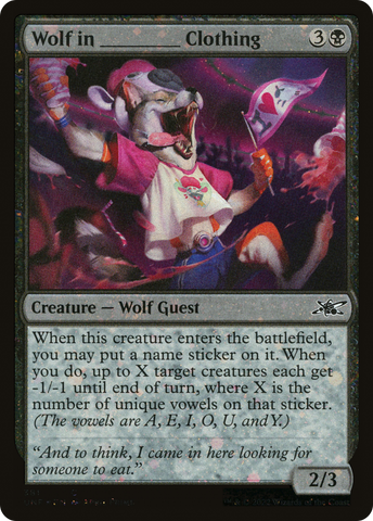 Wolf in _____ Clothing (Galaxy Foil) [Unfinity] - The Mythic Store | 24h Order Processing