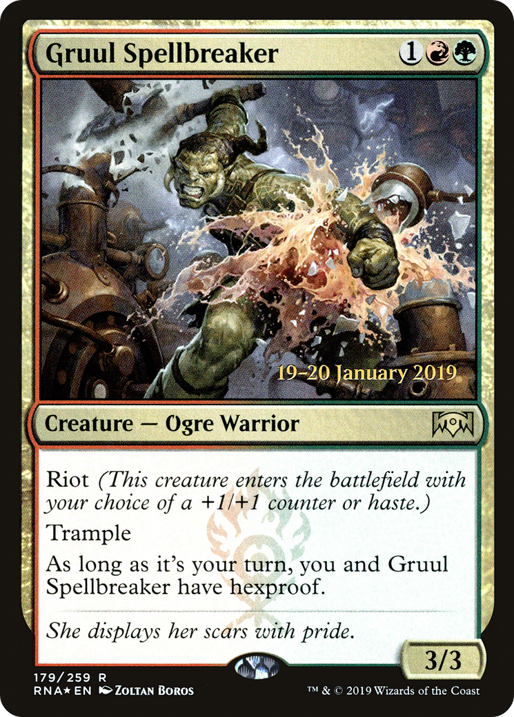 Gruul Spellbreaker [Ravnica Allegiance Prerelease Promos] - The Mythic Store | 24h Order Processing
