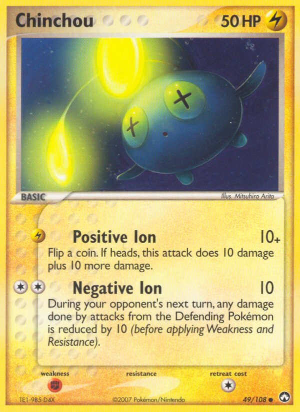 Chinchou (49/108) [EX: Power Keepers] - The Mythic Store | 24h Order Processing