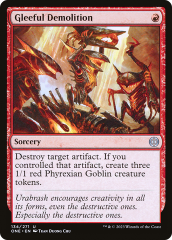 Gleeful Demolition [Phyrexia: All Will Be One] - The Mythic Store | 24h Order Processing