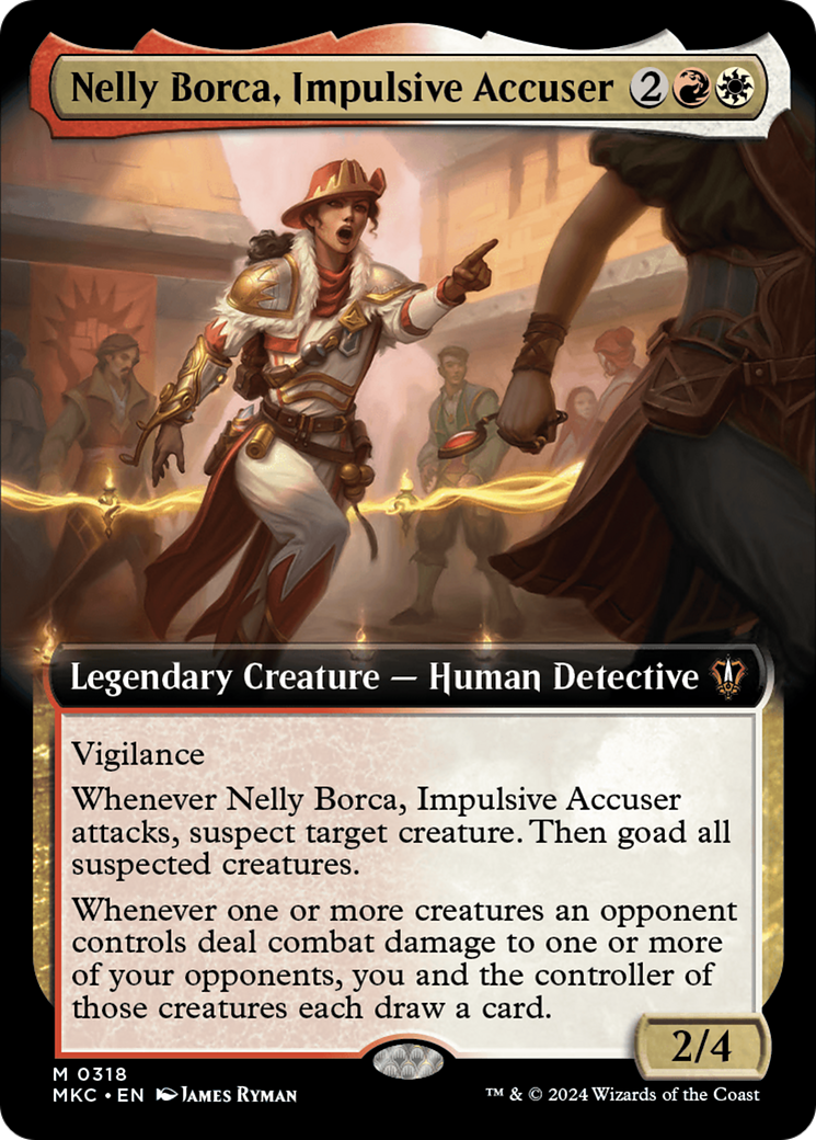 Nelly Borca, Impulsive Accuser (Extended Art) [Murders at Karlov Manor Commander] - The Mythic Store | 24h Order Processing