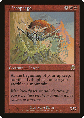 Lithophage [Mercadian Masques] - The Mythic Store | 24h Order Processing