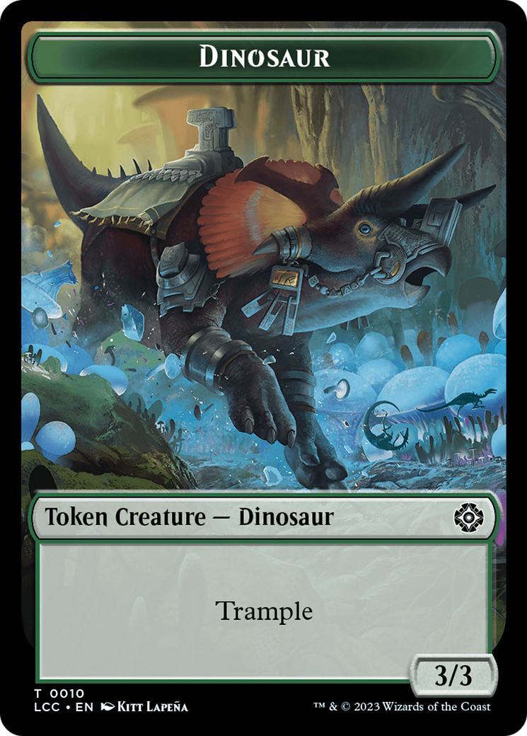 City's Blessing // Dinosaur Double-Sided Token [The Lost Caverns of Ixalan Commander Tokens] - The Mythic Store | 24h Order Processing