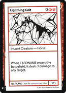 Lightning Colt [Mystery Booster Playtest Cards] - The Mythic Store | 24h Order Processing