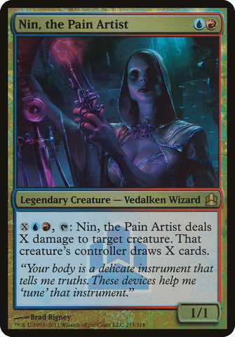 Nin, the Pain Artist (Launch) (Oversized) [Commander 2011 Oversized] - The Mythic Store | 24h Order Processing